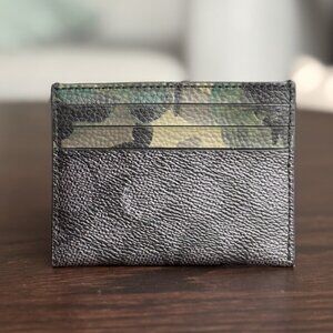 Coach - Slim Id Card Case - Black & Camo